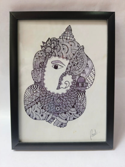 Handmade Ganesha Mandala Painting