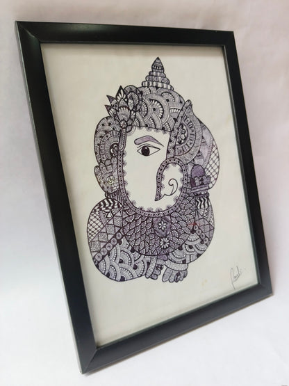 Handmade Ganesha Mandala Painting