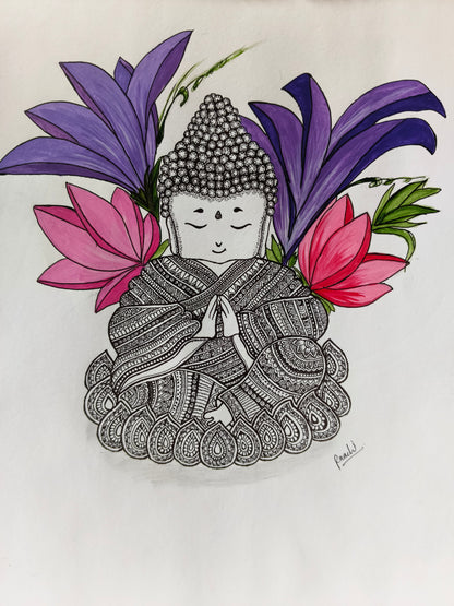 Charming Buddha Mandala Painting