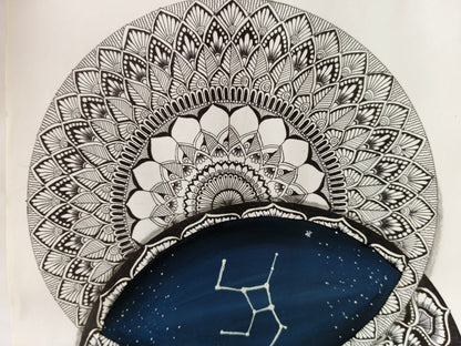 Celestial Handmade Mandala Painting