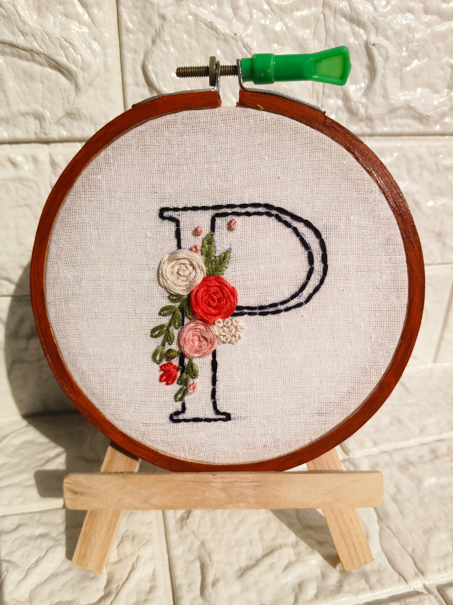 Embroidery: Name Initial Hoop Gift