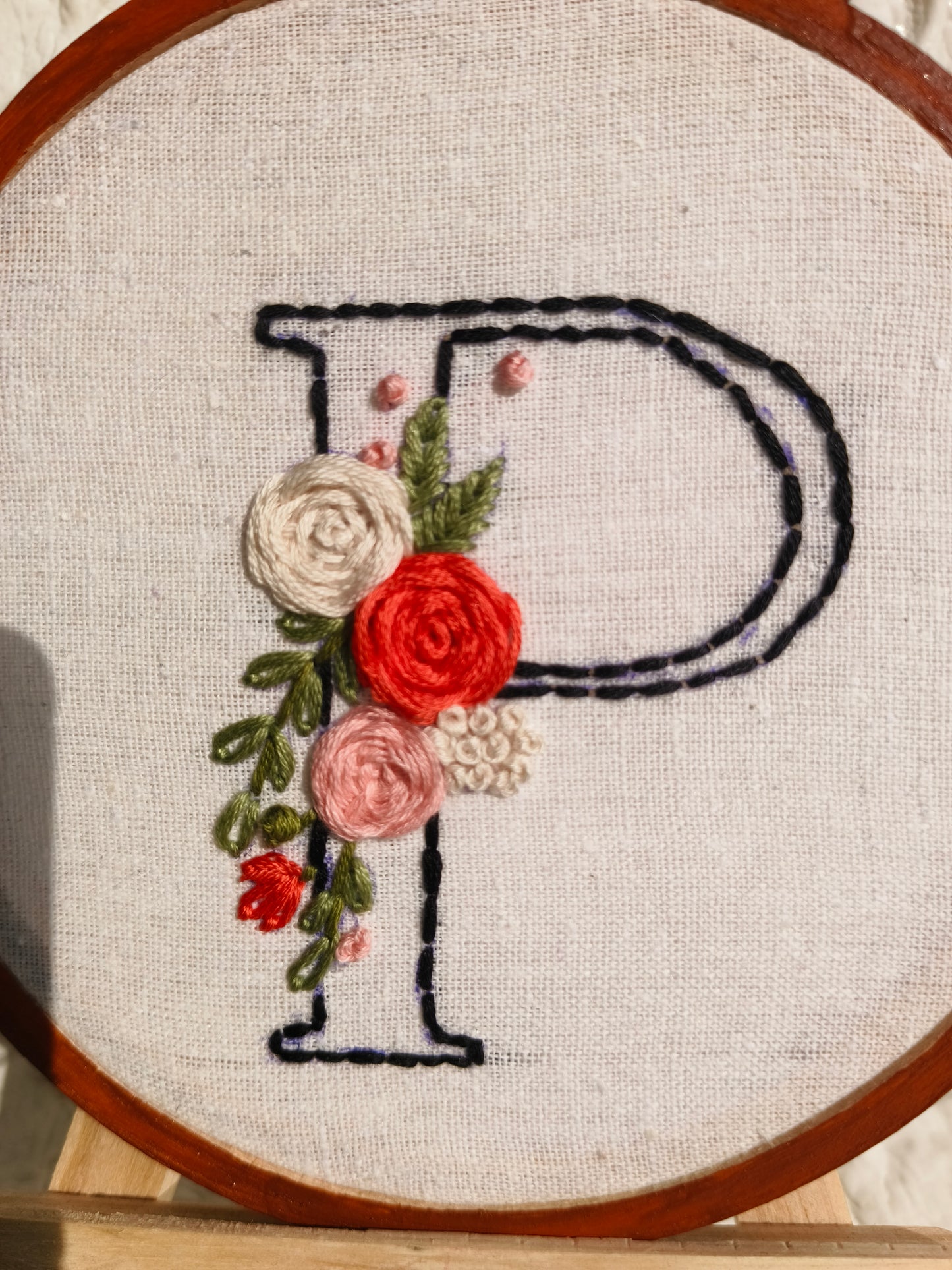 Embroidery: Name Initial Hoop Gift