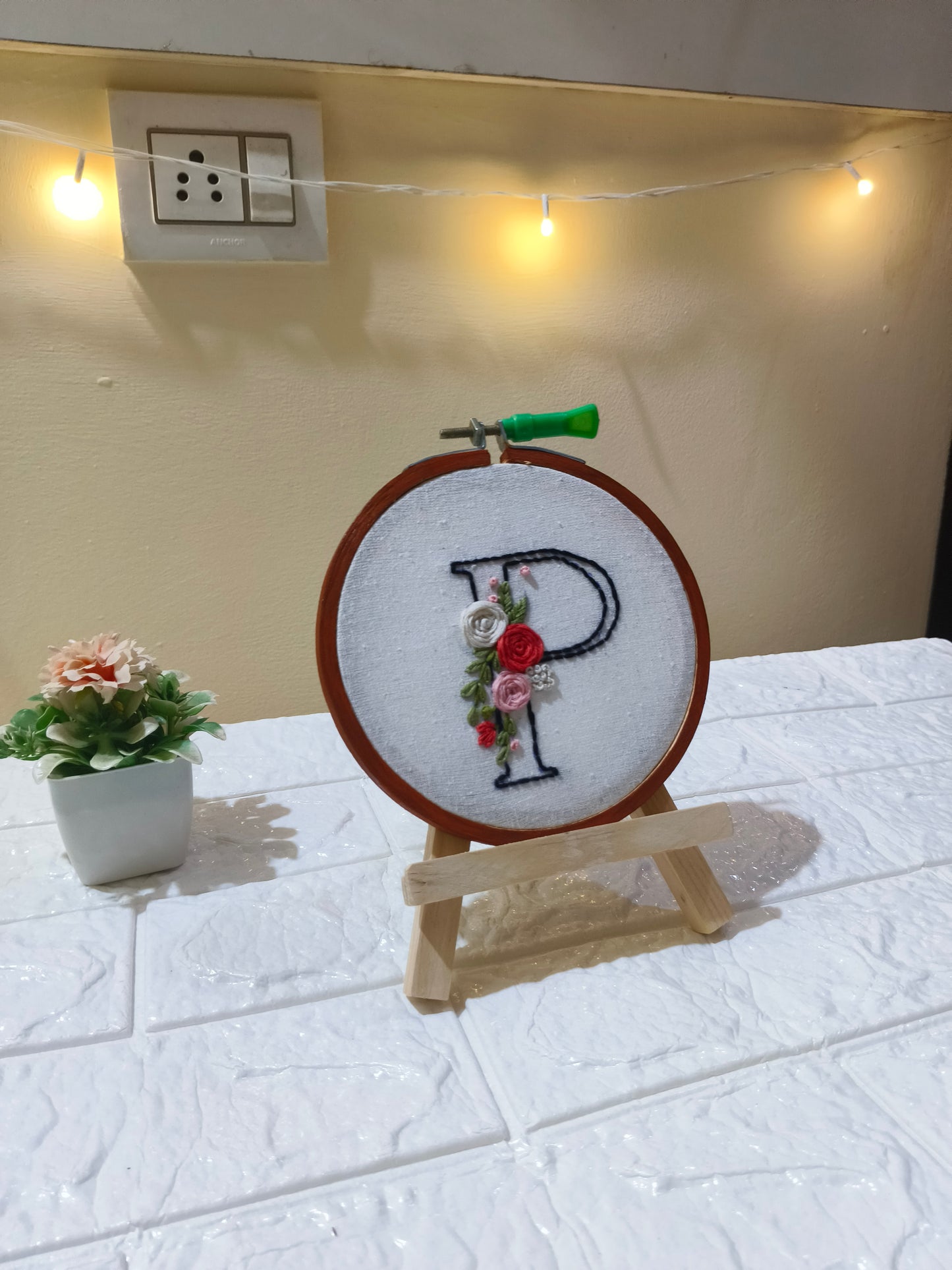 Embroidery: Name Initial Hoop Gift