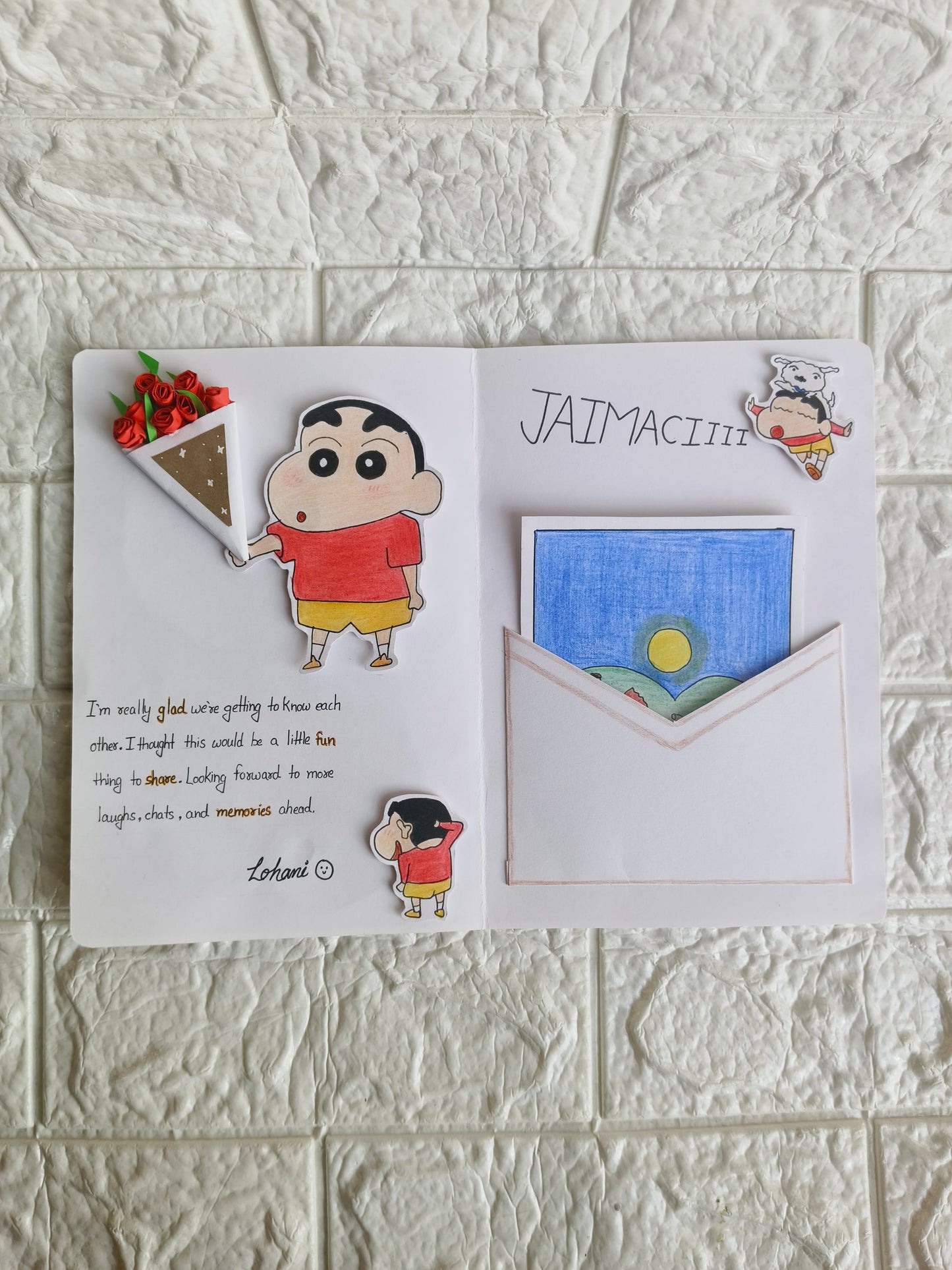 Custom Valentine’s Card - Shinchan Lover