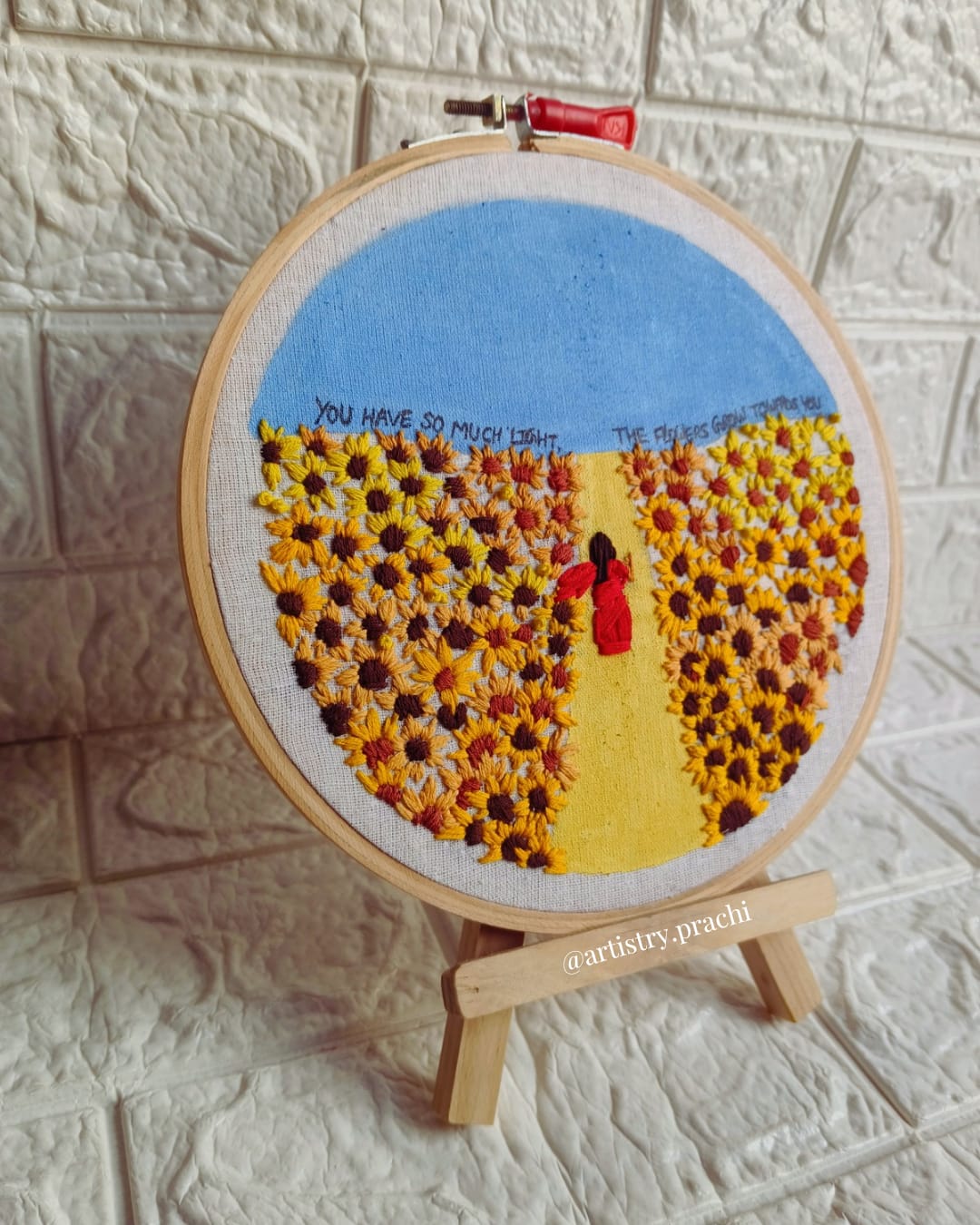 handmade embroidery hoop art